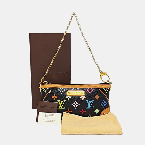 LV × TM VINTAGE MILLA Monogram Coated Canvas Black