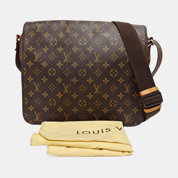 VALMY Monogram Coated Canvas Brown