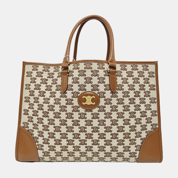 Fabric Tote Bag Brown