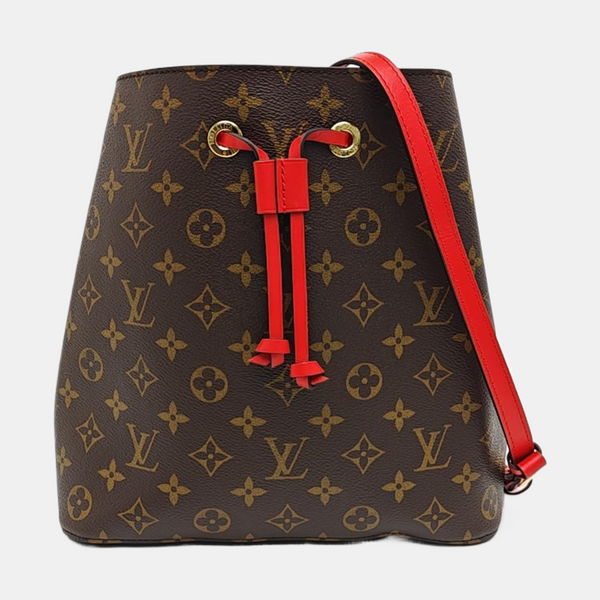 NÉONOÉ MM Monogram Coated Canvas Brown
