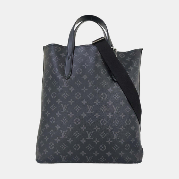 DAVIS Monogram Coated Canvas Black