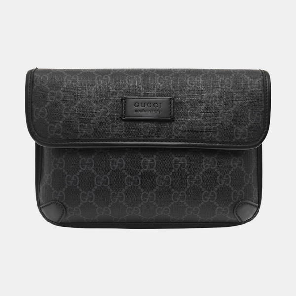 Neo Vintage Monogram Coated Canvas Black
