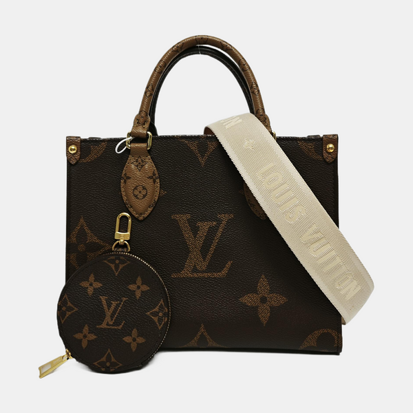 ONTHEGO PM Monogram Coated Canvas Brown