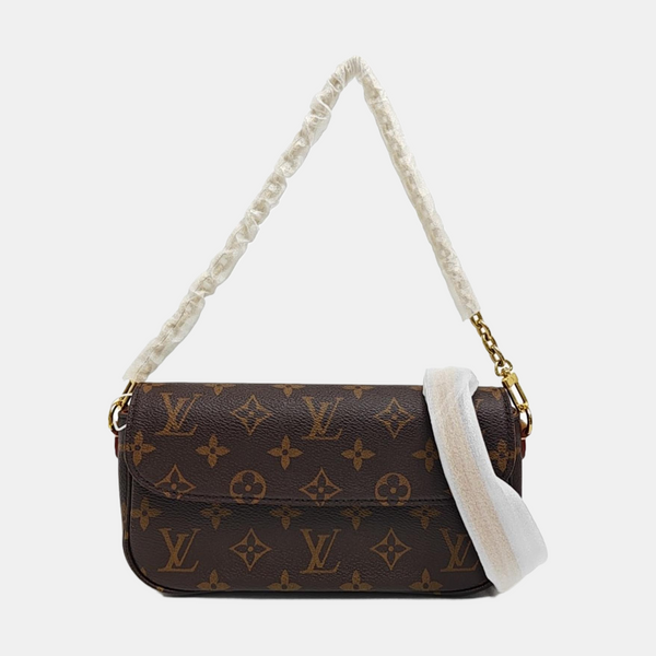 IVY Monogram Coated Canvas Brown