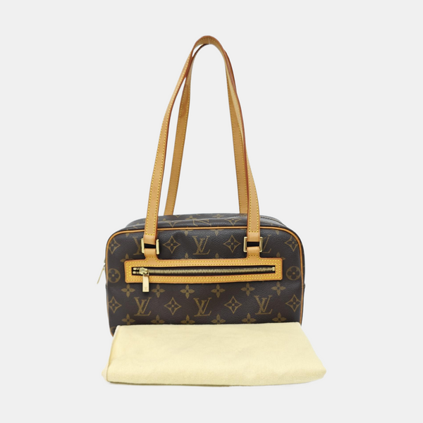CITE MM Monogram Coated Canvas Brown