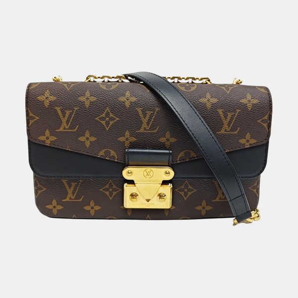 MARCEAU Monogram Coated Canvas Brown