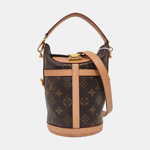 DUFFLE Monogram Coated Canvas Brown