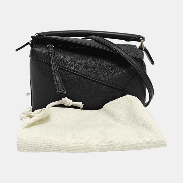 Authenticated pre-owned Puzzle Mini Calfskin Black - Shoulder Bag at Looply
