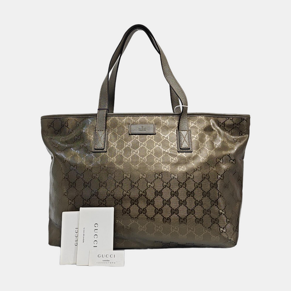 GG Imprime Monogram Coated Canvas Beige