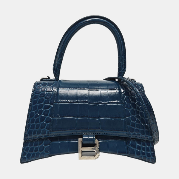 Hourglass S Calfskin Blue
