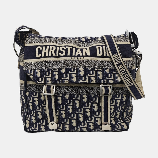 Diorcamp Large Oblique Canvas Blue