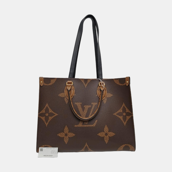 ONTHEGO MM Lona Monogram Revestida Marrón