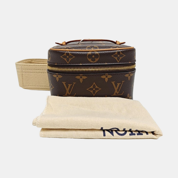 NICE Super Mini Monogram Coated Canvas Brown