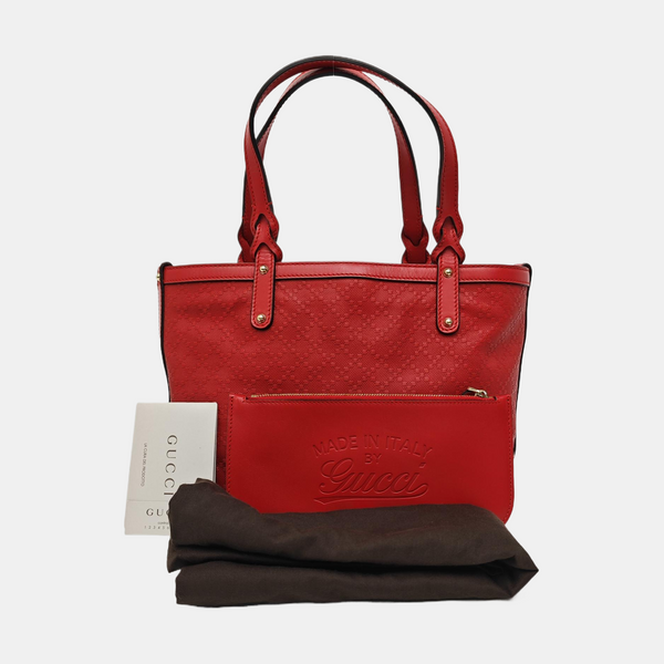 Calfskin Tote Bag Red