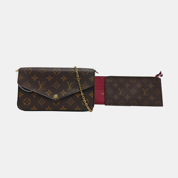 FÉLICIE Monogram Coated Canvas Brown