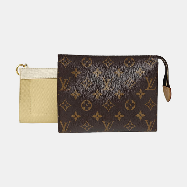 TOILET POCKET 19 Monogram Coated Canvas Brown