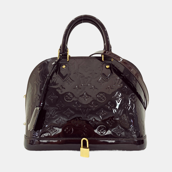 Authenticated pre-owned ALMA PM Monogram Patent Leather Red - Shoulder Bag at Looply