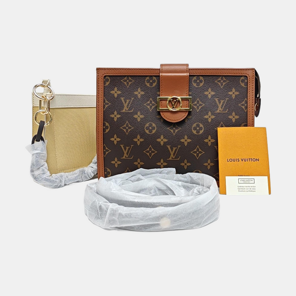 DAUPHINE Monogram Coated Canvas Brown