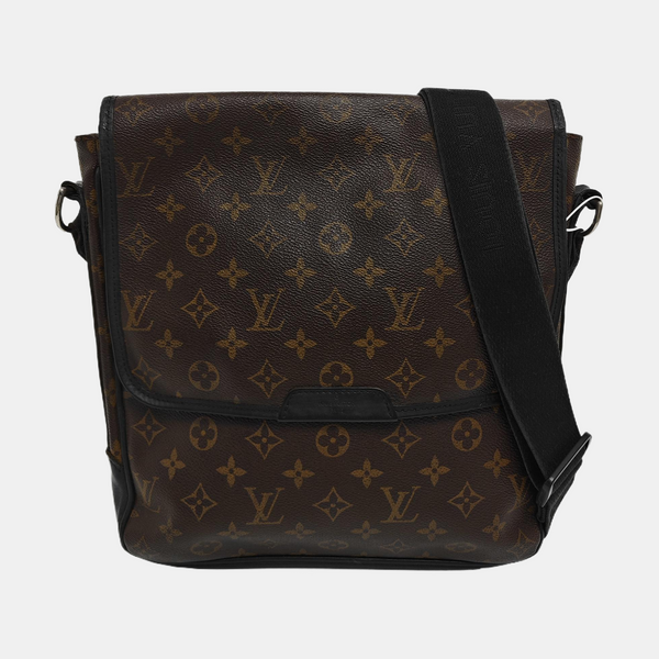 Monogram Coated Canvas Shoulder Bag Brown