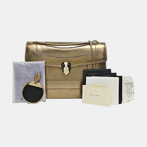 SERPENTI FOREVER Medium Calfskin Gold