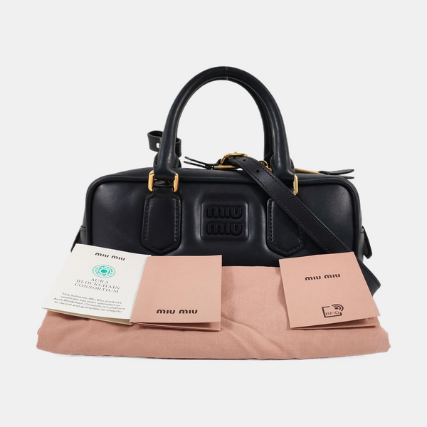 Arcadie Small Calfskin Black