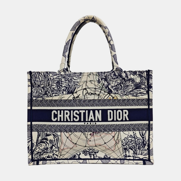 Book Tote Medium Canvas Blue