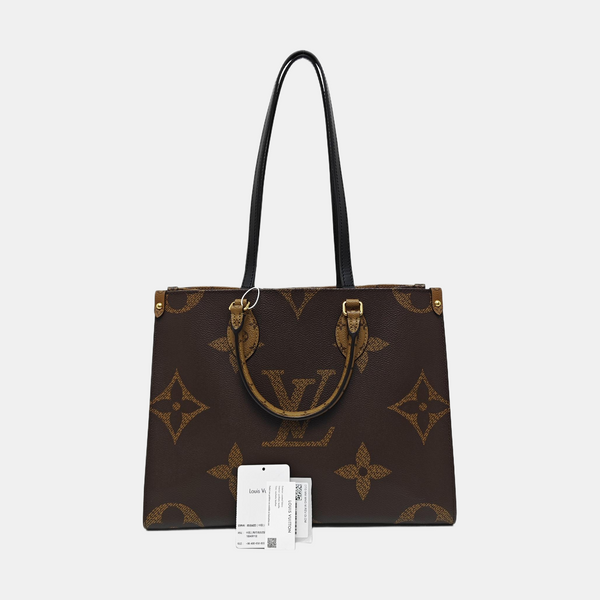 ONTHEGO MM Monogram Coated Canvas Brown