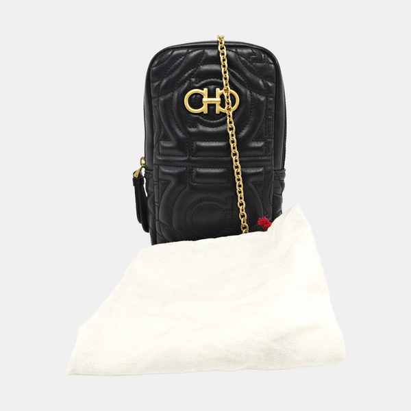 Gancini Calfskin Black