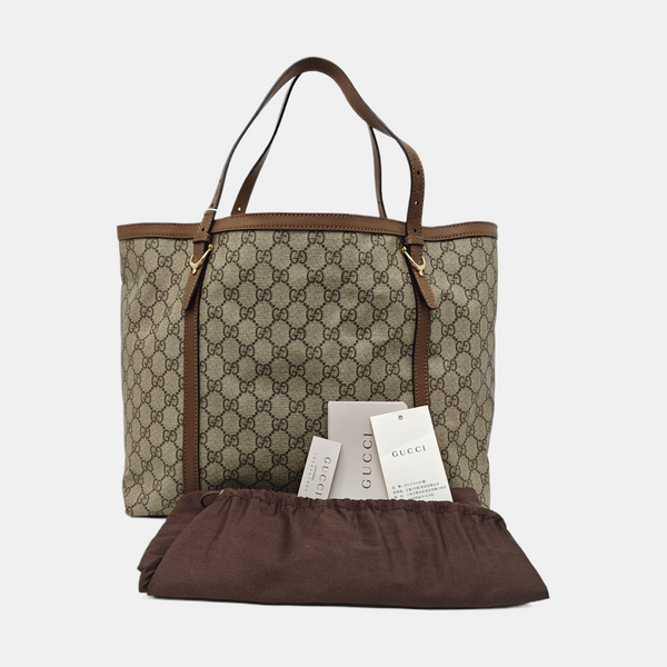 GG Supreme Monogram Coated Canvas Black