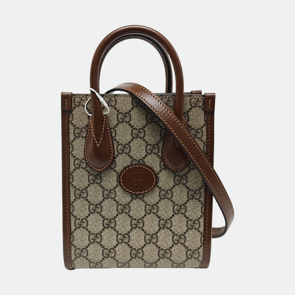 Retro Mini Monogram Coated Canvas Beige