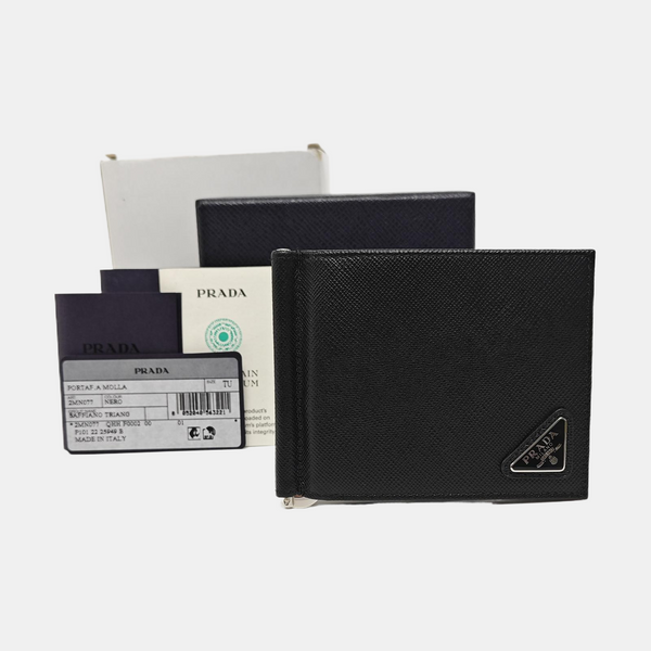 Saffiano Calfskin Wallet Black
