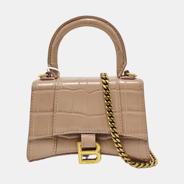 Hourglass Mini Calfskin Pink