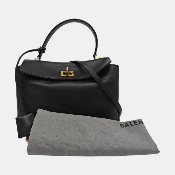 Calfskin Shoulder Bag Mini Black