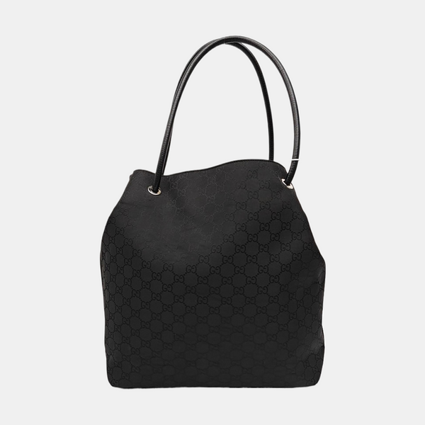 Monogram Canvas Tote Bag Black