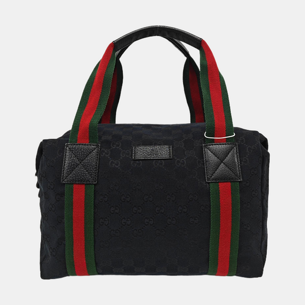 Monogram Canvas Top Handle Bag Black