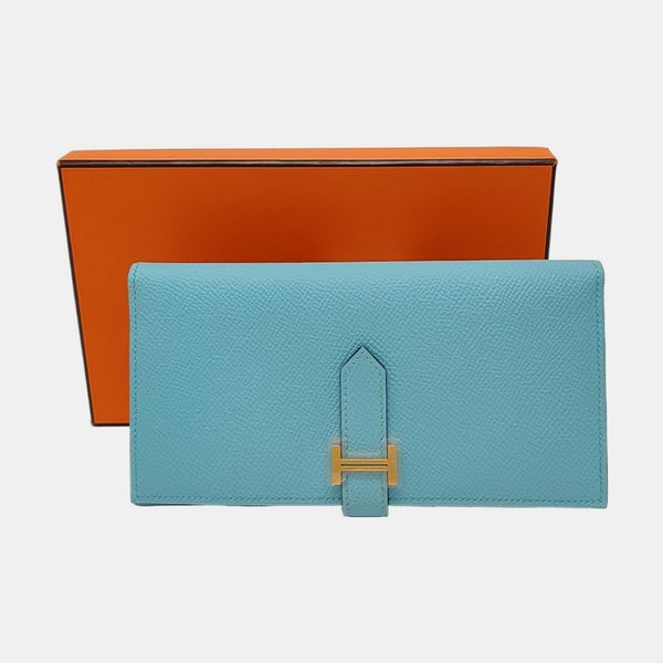Bearn Medium Epsom Blue Wallet