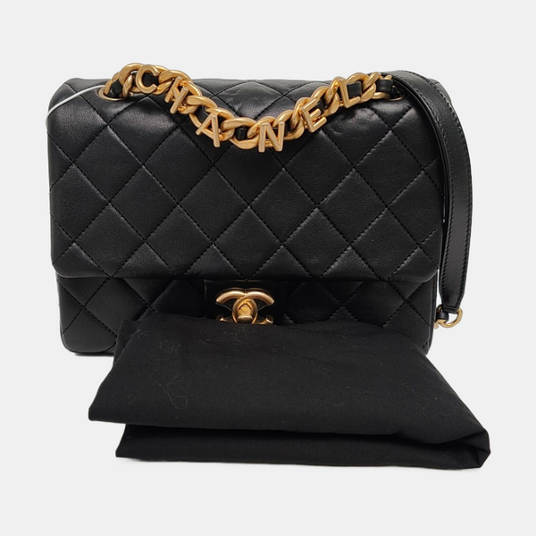 Quilted Lambskin Black