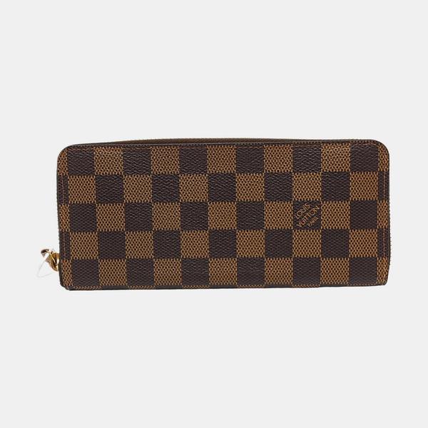 CLÉMENCE Damier Ebene Coated Canvas Brown Wallet