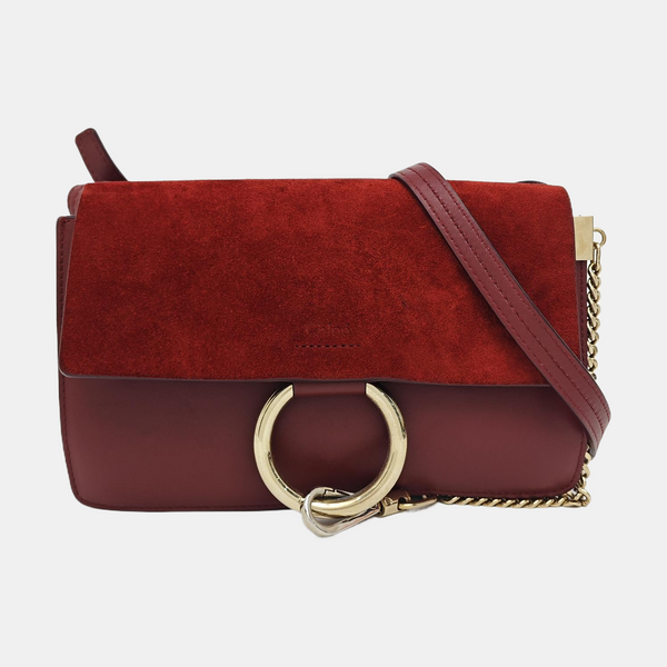 Faye Small Calfskin Red