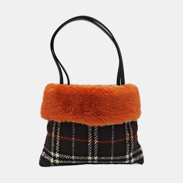 Fabric Top Handle Bag Multicolor