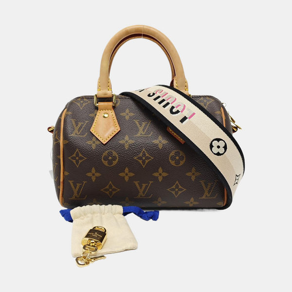 SPEEDY 20 Monogram Coated Canvas Brown