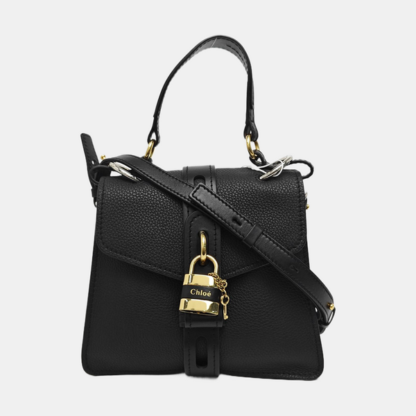 Aby Small Calfskin Black
