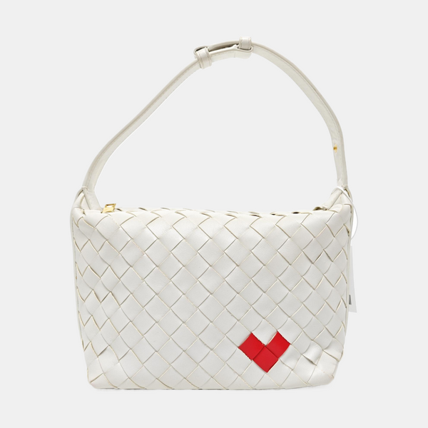 Calfskin Top Handle Bag White