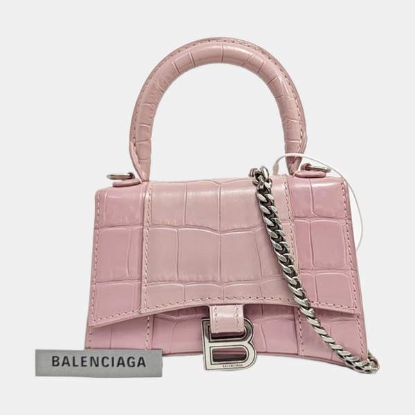 Hourglass Mini Calfskin Pink