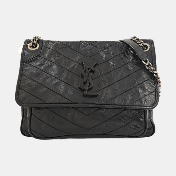 NIKI Medium Quilted Calfskin Black
