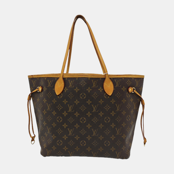NEVERFULL MM Monogram Coated Canvas Brown