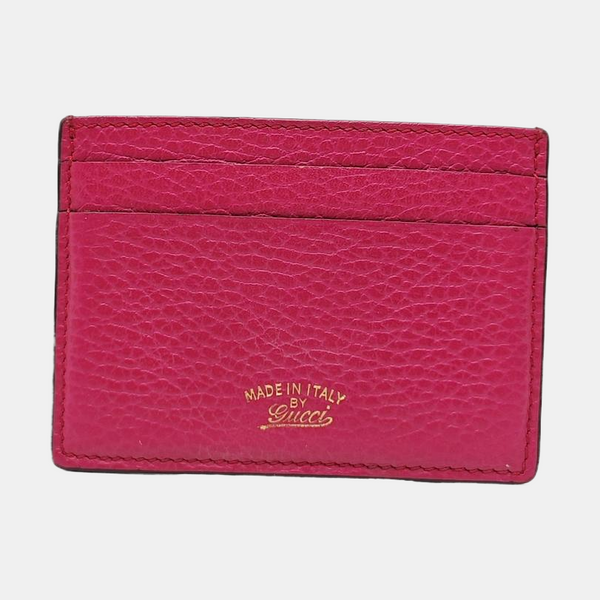 Calfskin Card Holder Red
