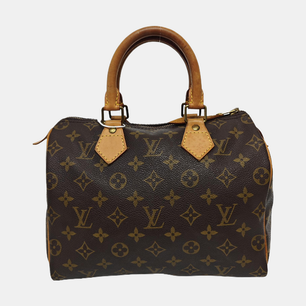 SPEEDY 25 Monogram Coated Canvas Brown