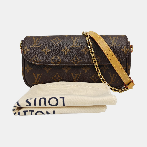 IVY Monogram Coated Canvas Brown