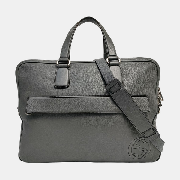 Authenticated pre-owned Soho Quilted Calfskin Gray - Shoulder Bag at Looply